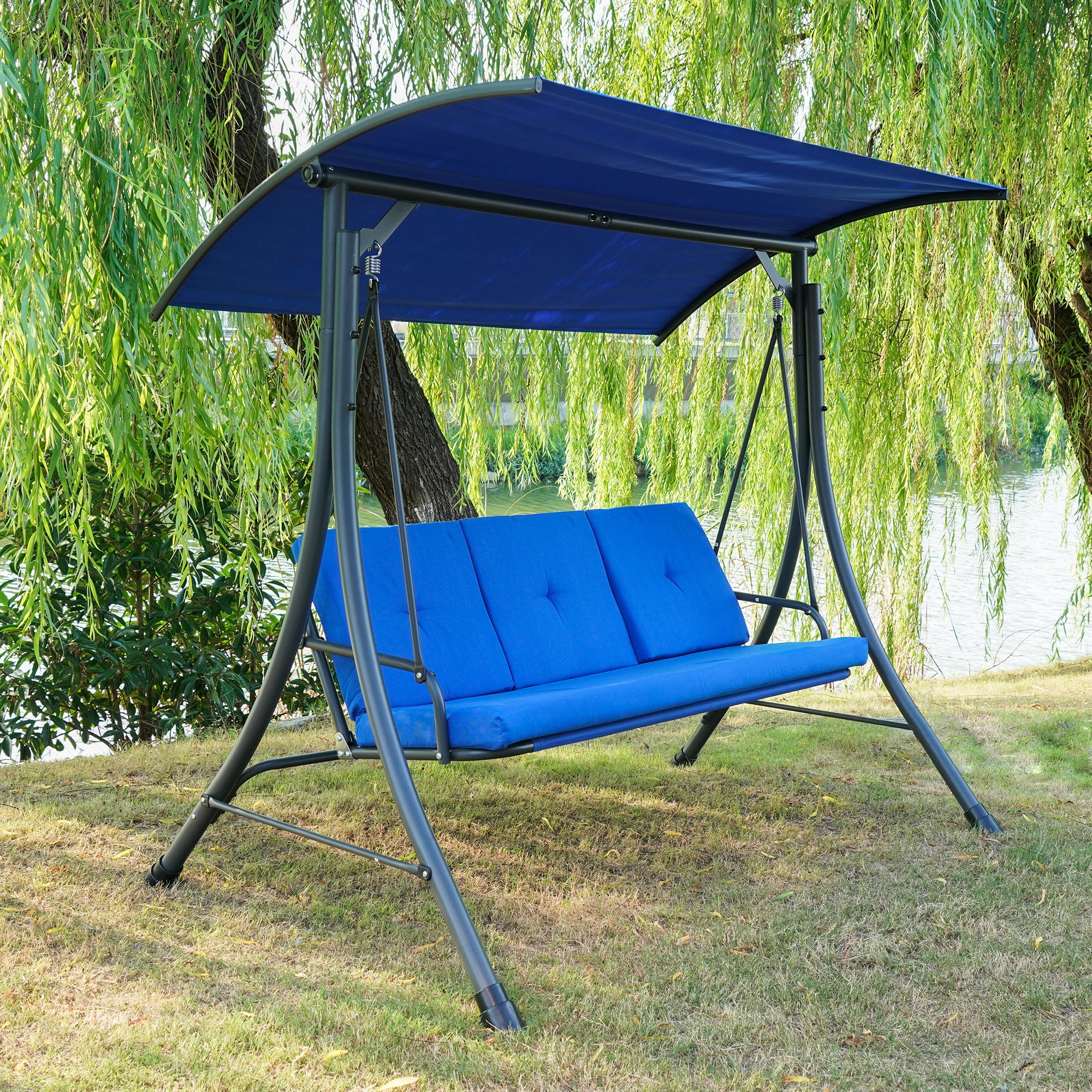 3 seater garden swing chair best sale