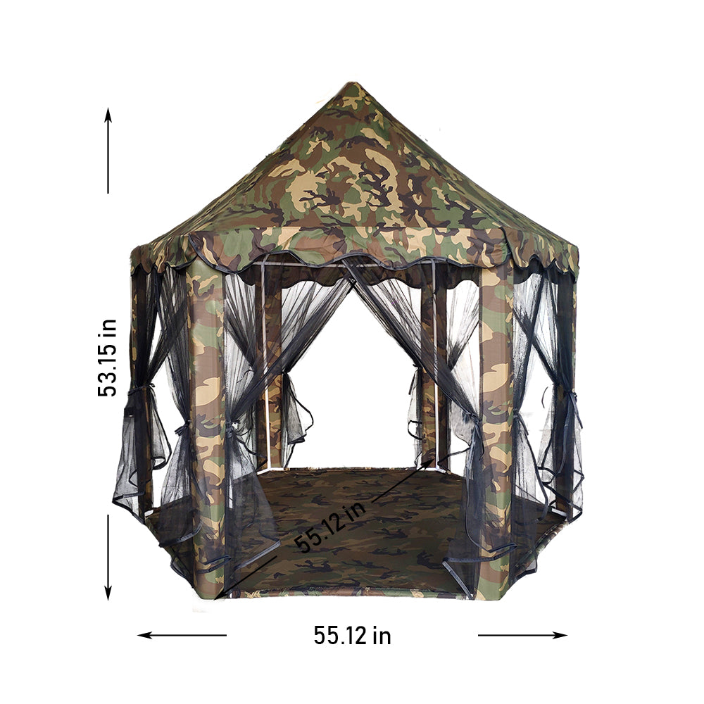 Bigtree Camouflage Castle Kids Play Tent for Indoor and Outdoor