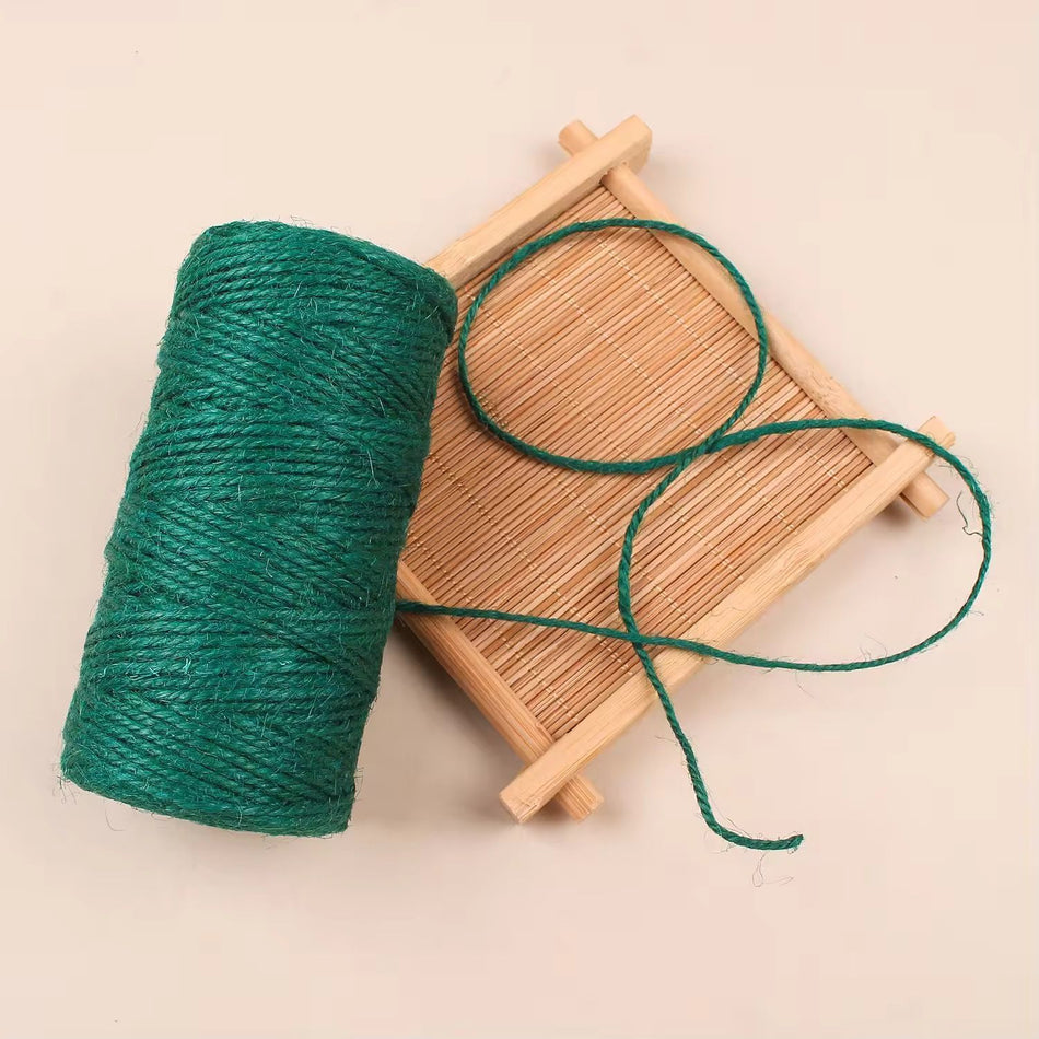 200 FT Green Jute Twine by Bigtree - Plant Support Twine for Gardening, Vines & Craft Projects