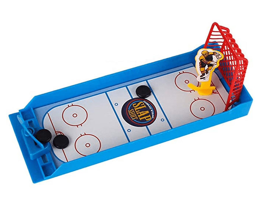 BIGTREE Mini Hockey Slap Shot Finger Board Desktop Novelty Toy Fun Sports Game for Travel