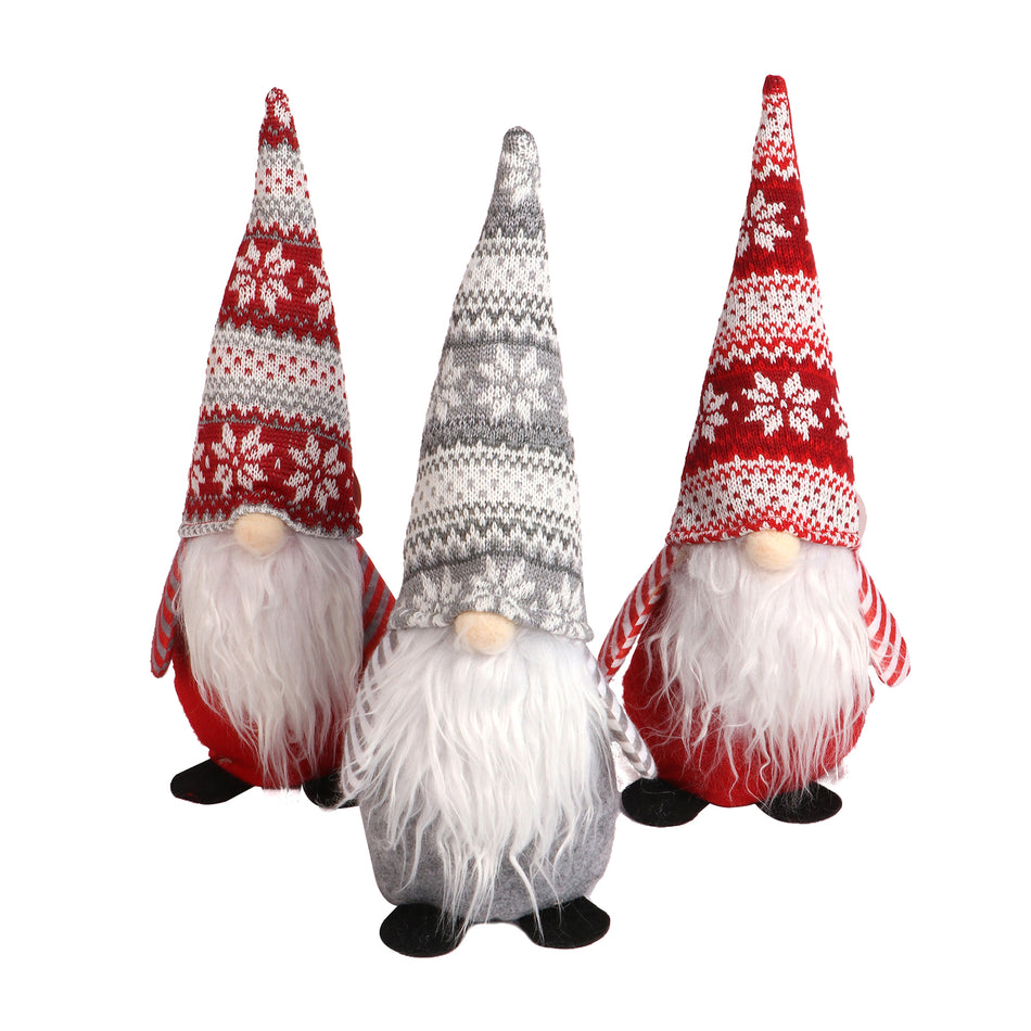 Christmas Gnomes Tomte, Scandinavian Swedish Santa Decorations Elf with Knitted