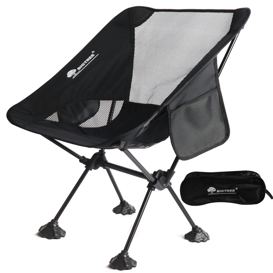 Portable Folding Camping Chair, Lightweight Breathable Mesh Backpacking Chair