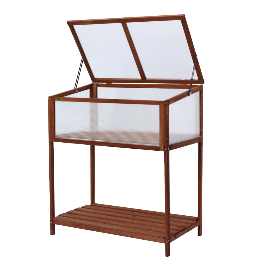 Bigtree Wooden Cold Frame Greenhouse Raised Kit