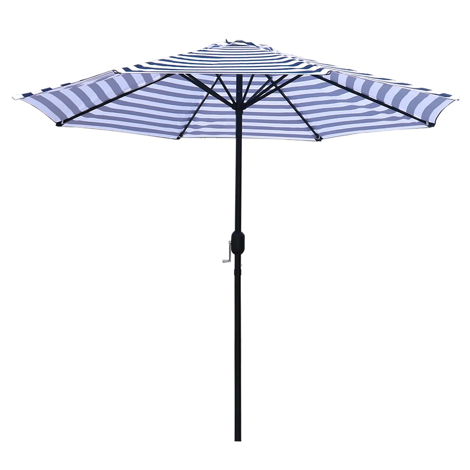 BIGTREE 9Ft Patio Umbrella Outdoor Table Garden Deck Beach, Blue Striped