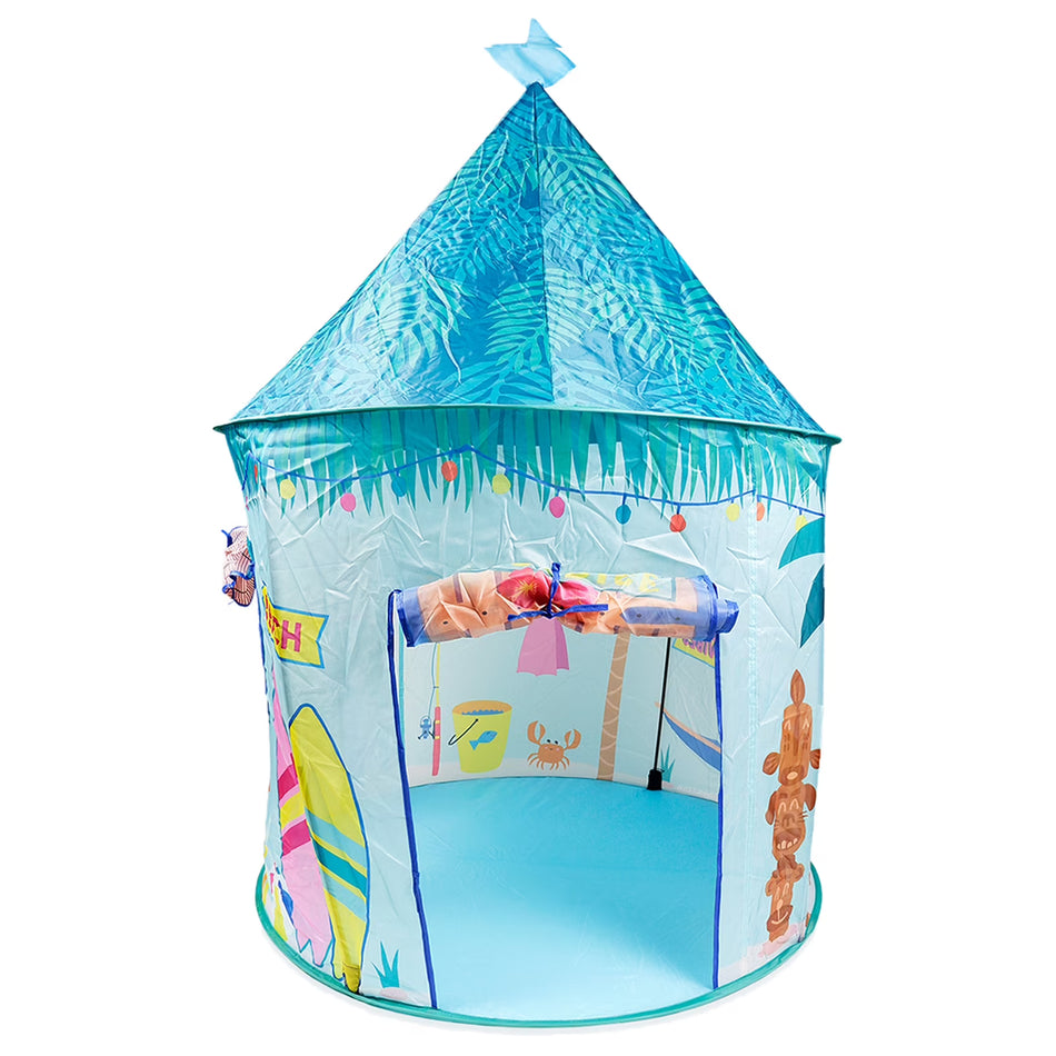 BIGTREE Pop up Tent for Kids Princess Camping Play Tent Outdoor Indoor Polyester Blue