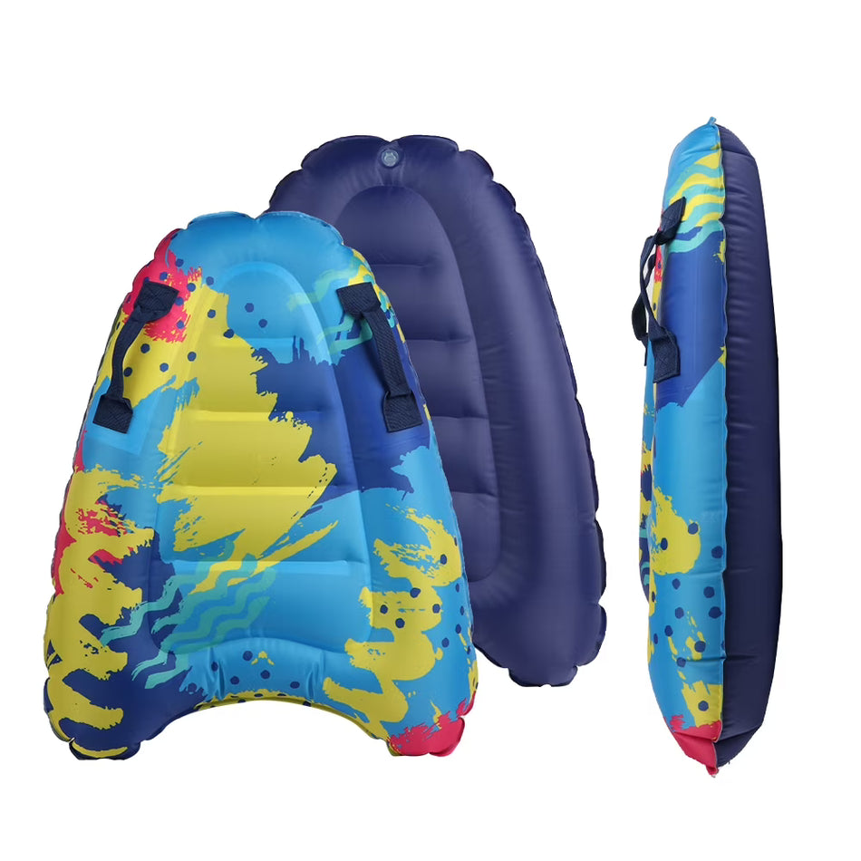 BIGTREE Inflatable Surfboard Handle Grip Pool Beach Boogie Portable Swim Aid Mat Wakeboard