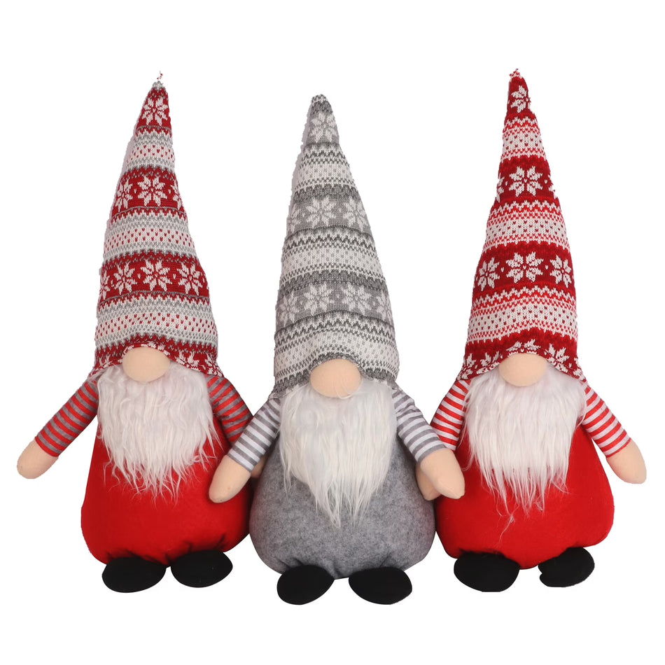 BIGTREE 3Pk Christmas Gnomes Tomte Swedish Santa Elf Decorations Xmas Holiday Ornaments, 20.8in