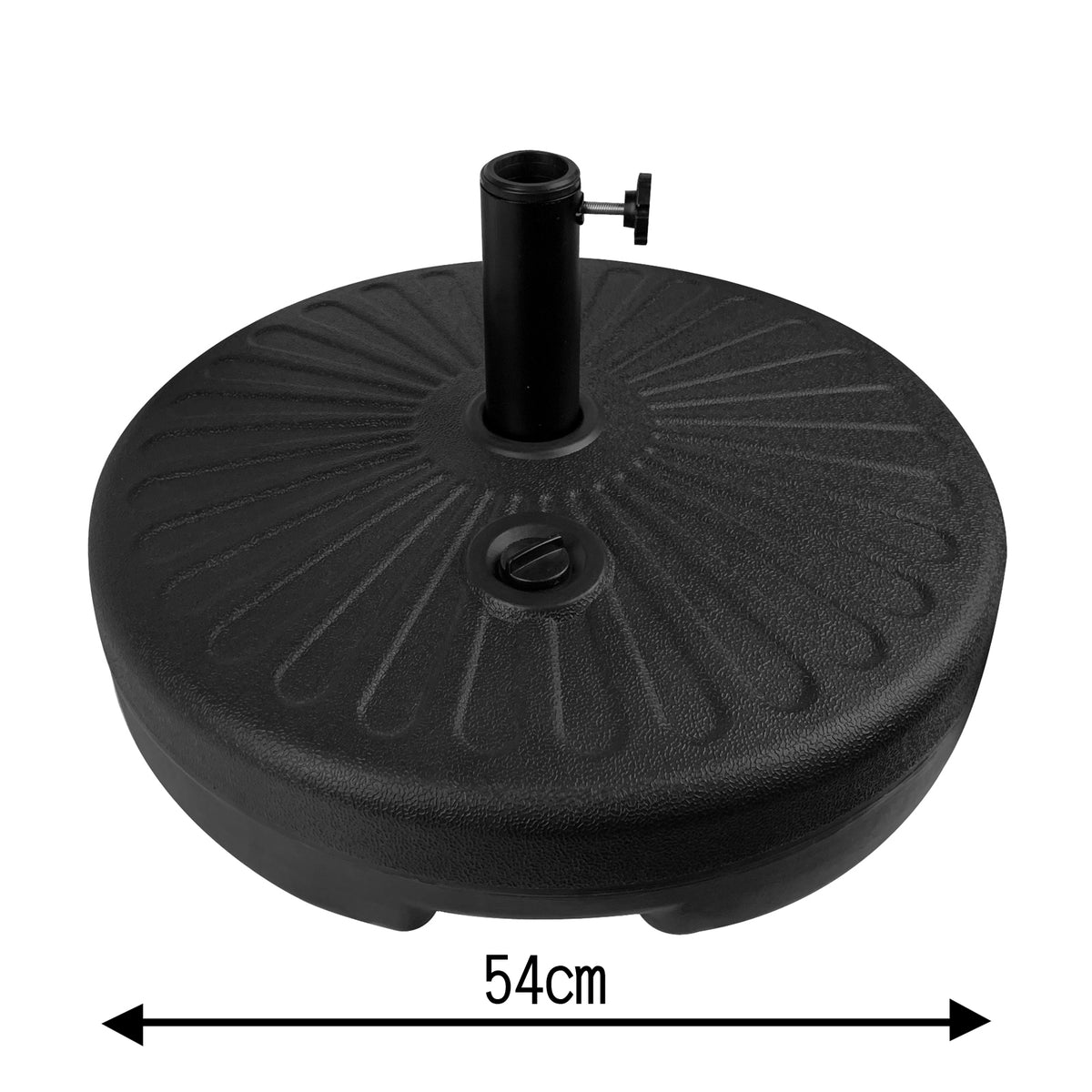 Bigtree Round Umbrella Water Base Stand Black 61 lbs capacity