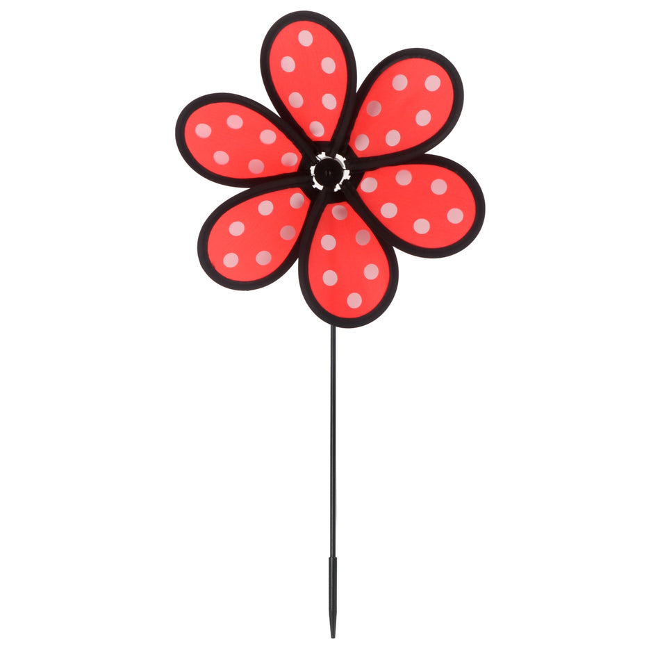 Colorful Flower & Holographic Wind Spinner Set - Decorative Garden Pinwheels for Outdoor Lawn, Patio & Yard Decoration