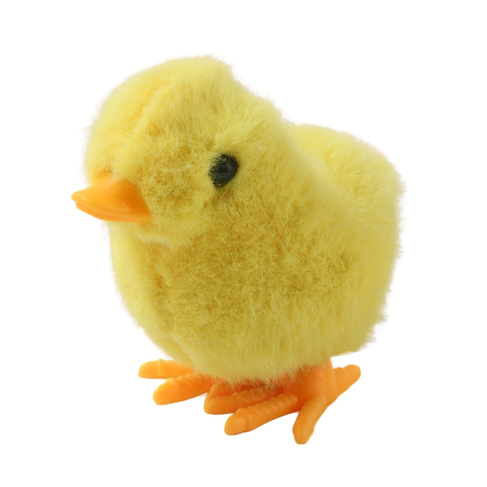 Wind-Up Plush Easter Chick Toy - Yellow Fluffy Chicken, Cute Spring & Easter Gift for Kids