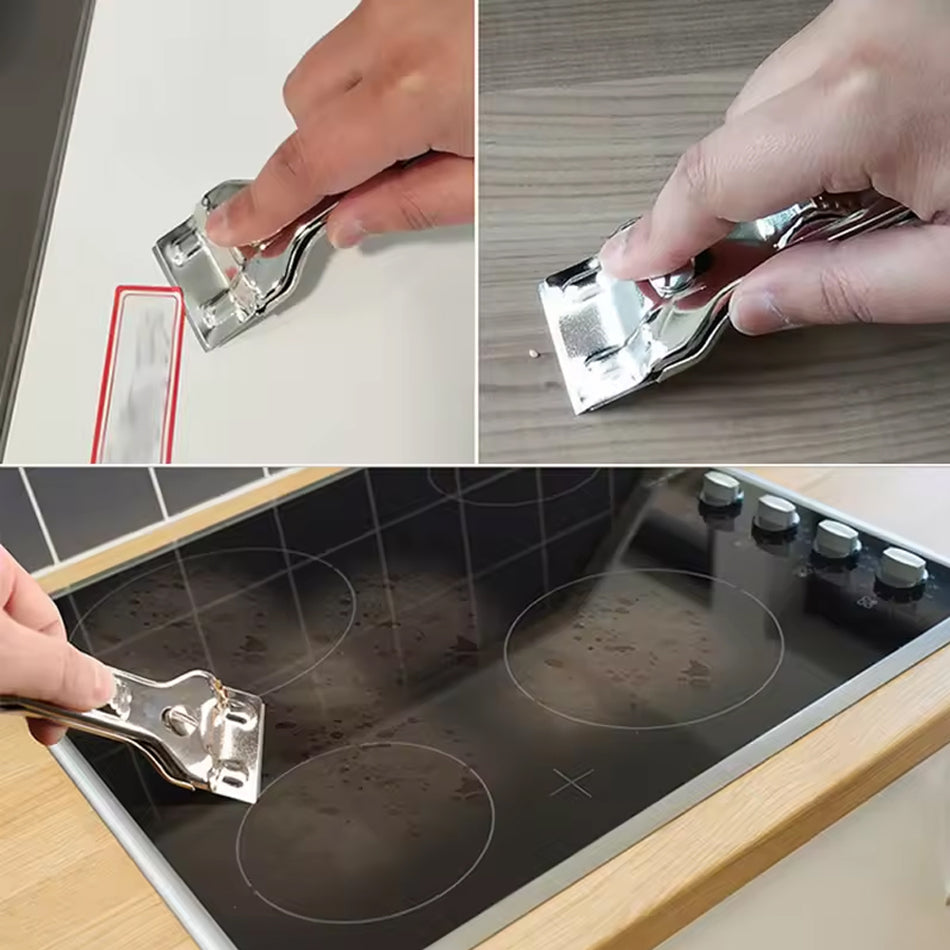 Stainless Steel Razor Scraper, Multi-Surface Adhesive & Sticker Remover