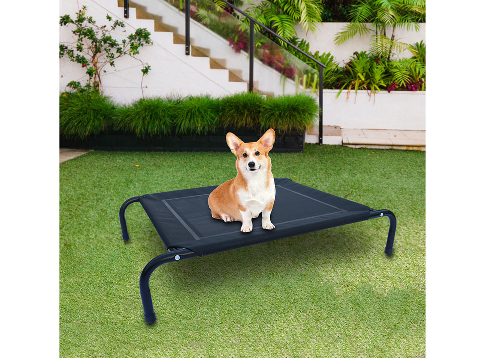 48" Elevated Dog Bed, Large Raised Pet Cot with Breathable Mesh
