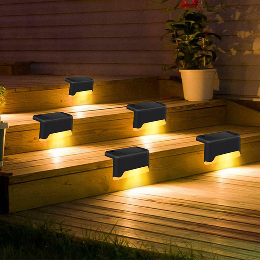 Bigtree 12pk Auto-On LED Solar Lights for Stair Walkway Outdoors