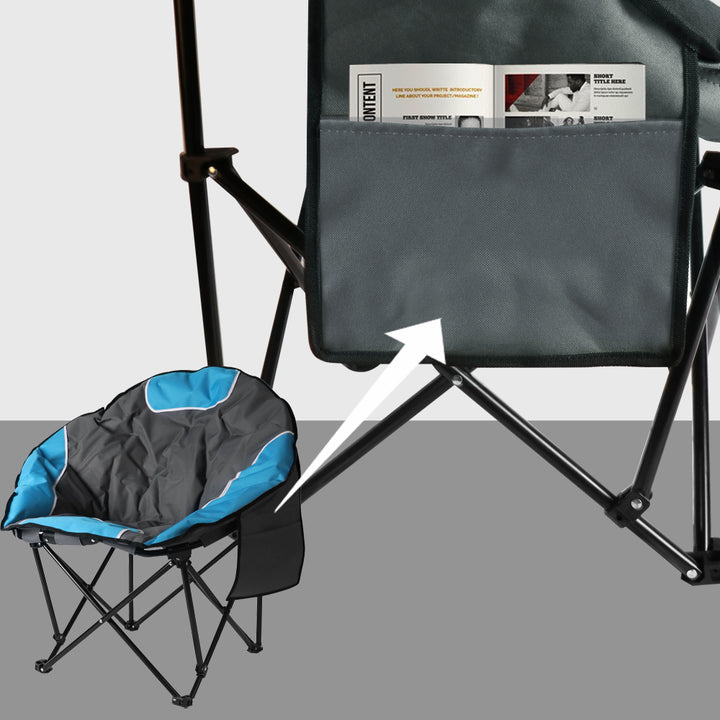 Bigtree Portable Outdoor Padded Collapsable Moon Chair - Teal