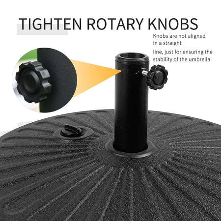 Bigtree Round Umbrella Water Base Stand Black 61 lbs capacity