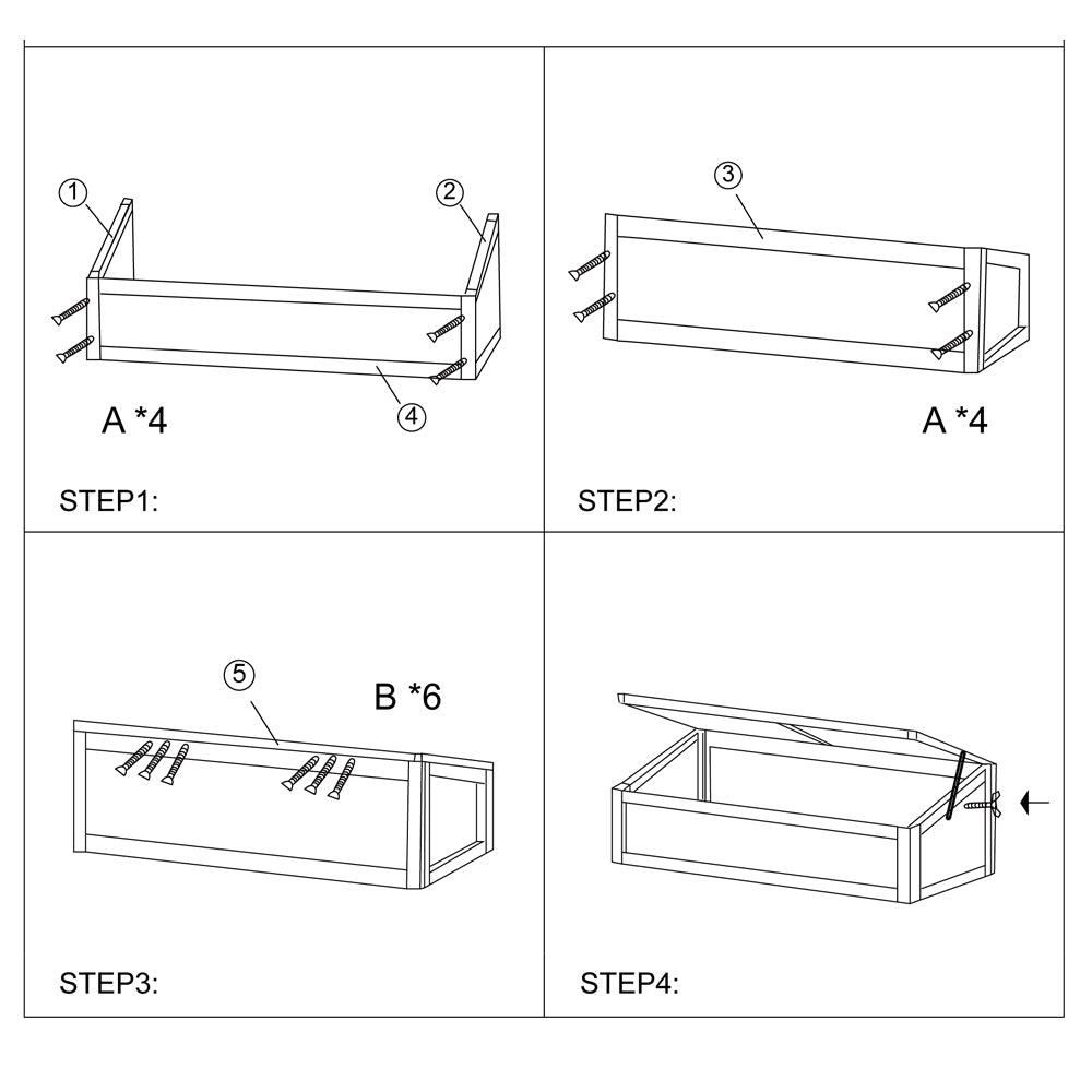 Bigtree Wood Cold Frame Greenhouse Planter 39x25x15