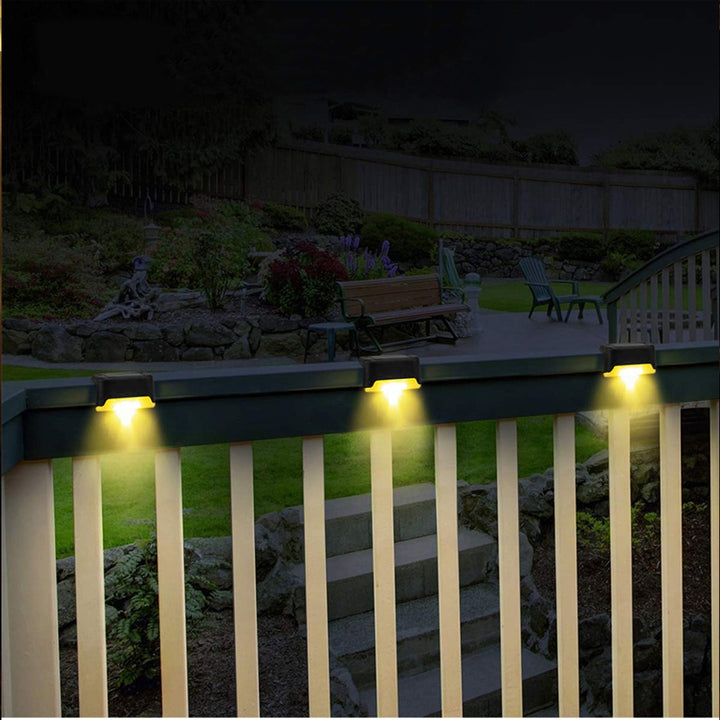 Bigtree 12pk Auto-On LED Solar Lights for Stair Walkway Outdoors