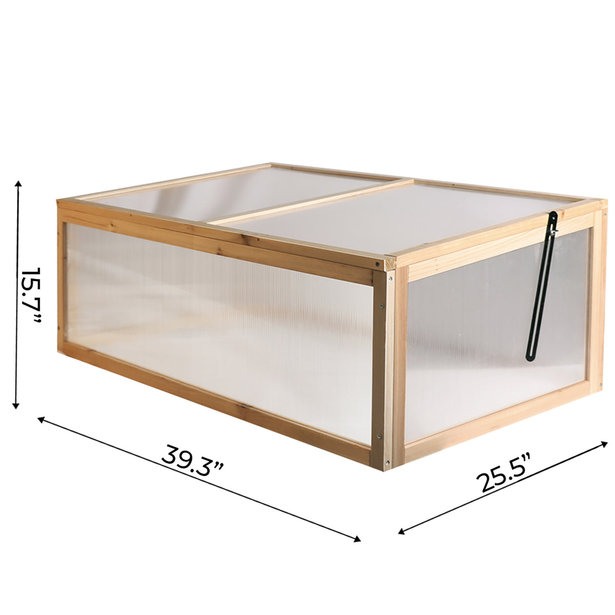 Bigtree Wood Cold Frame Greenhouse Planter 39x25x15