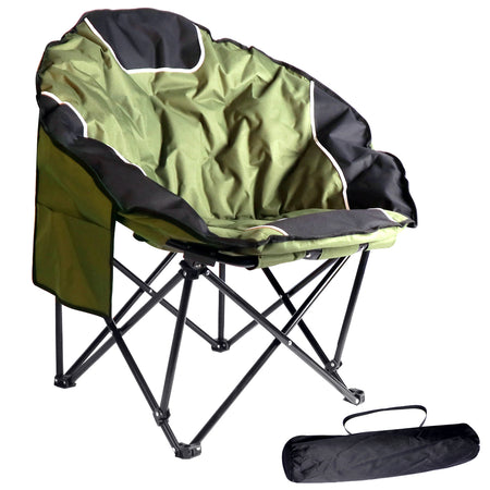 Bigtree Portable Outdoor Padded Collapsable Moon Chair - Green