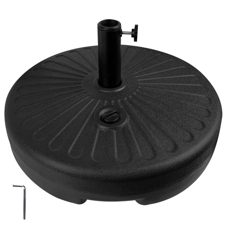 Bigtree Round Umbrella Water Base Stand Black 61 lbs capacity