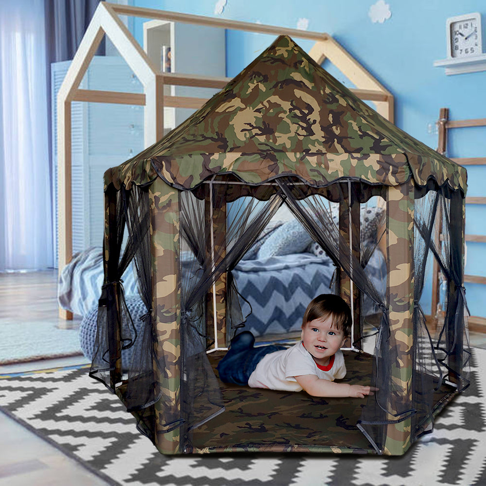 Bigtree Camouflage Castle Kids Play Tent for Indoor and Outdoor